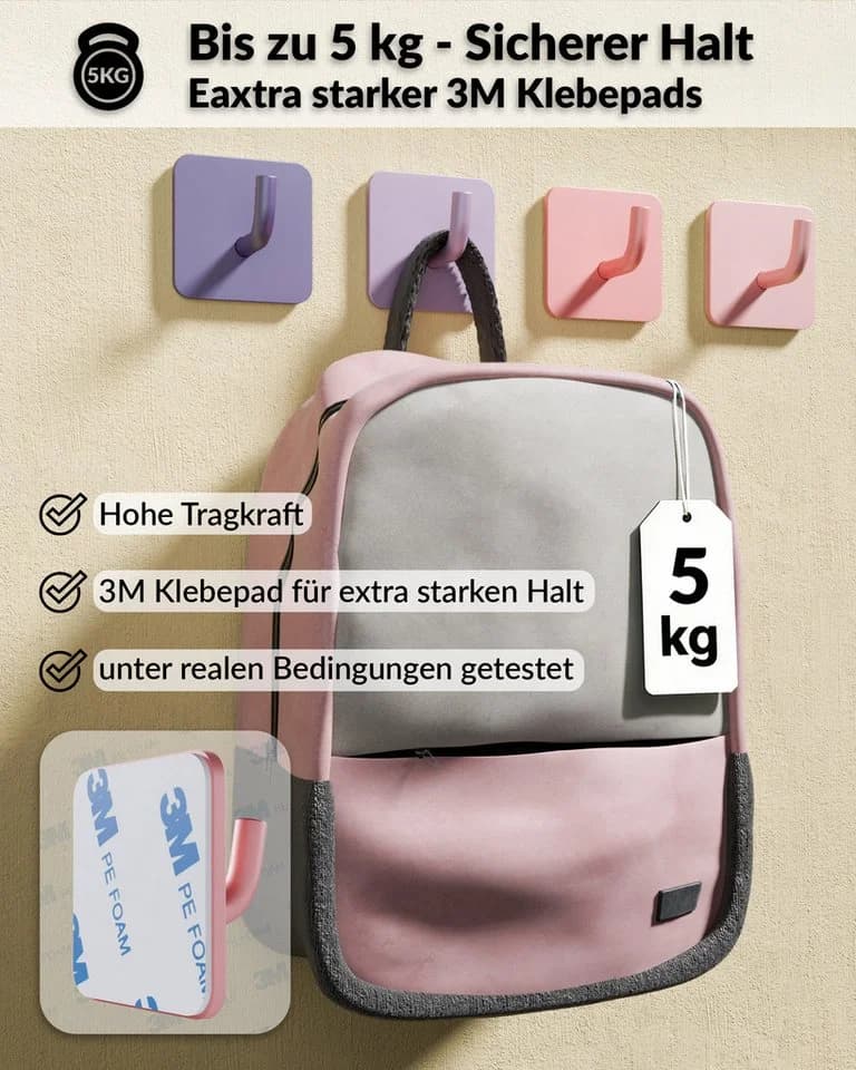 DEKAZIA Klebehaken Bunt Kindergarderobe - Bild 5