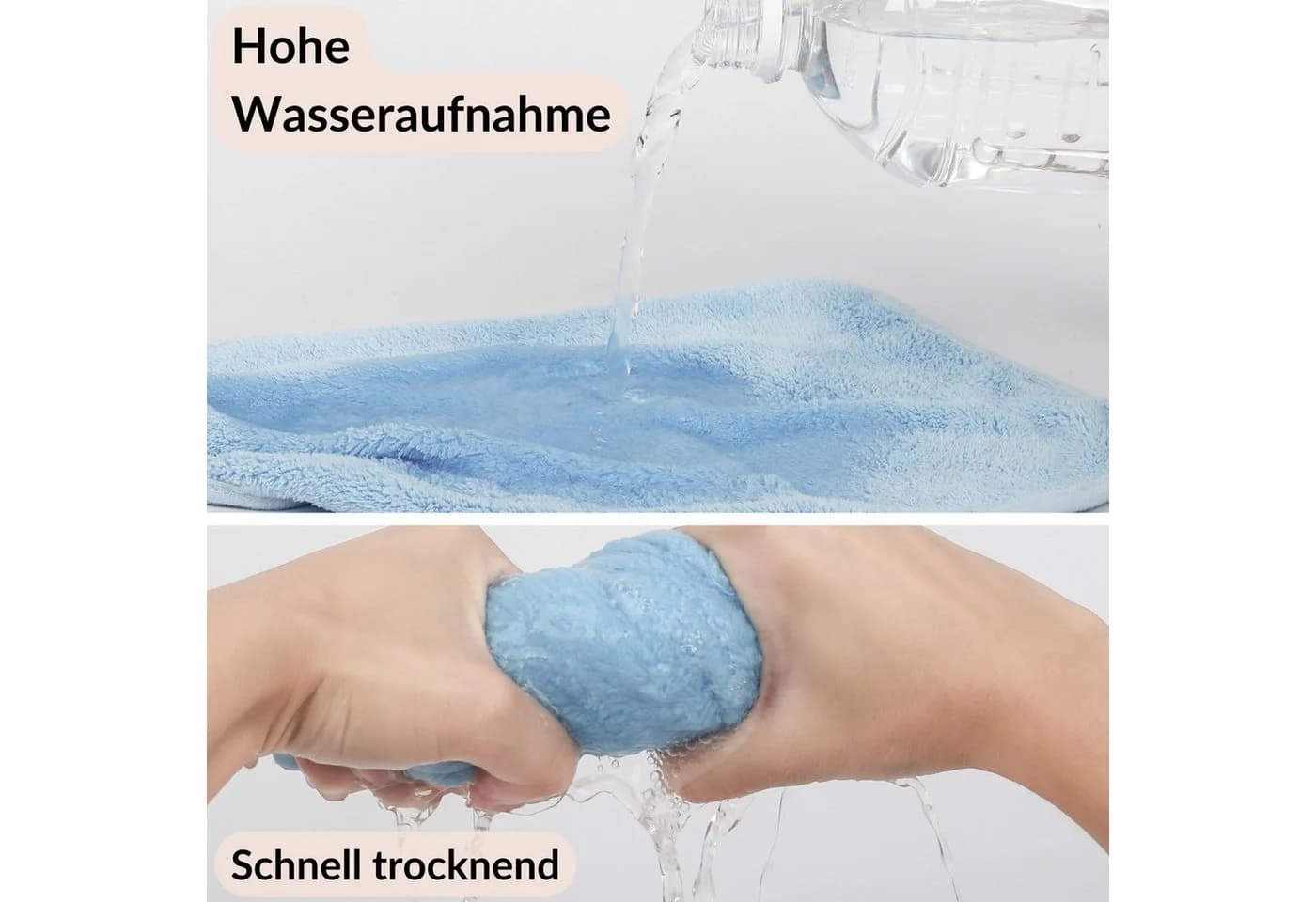 DEKAZIA Waschlappen Kinder 4er Set Mikrofaser Tierdesign - Bild 5