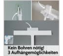 DEKAZIA Duschabzieher Silikon Weiß mit Halterung Bild 3