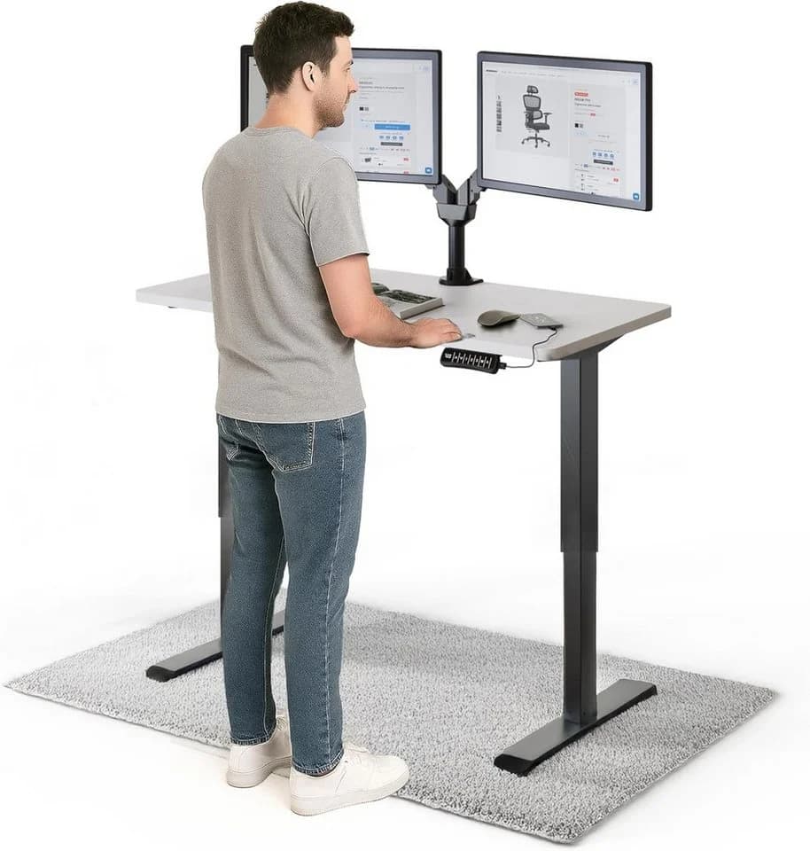 DESKSPACE Schreibtisch Pro Elektrisch höhenverstellbar Schwarz - Bild 2