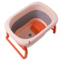 IKIDO Babybadewanne 3 in 1 Faltbar Orange mit Sicherheitsgurt Bild 1