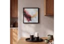 OneMillionCanvasses® Abstraktes Leinwandbild Rot Gold Schattenfugenrahmen Bild 1