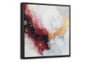 OneMillionCanvasses® Abstraktes Leinwandbild Rot Gold Schattenfugenrahmen Bild 2