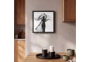 OneMillionCanvasses® Leinwandbild Frau mit Schleier Schwarz-Weiß Porträt Bild 1
