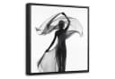 OneMillionCanvasses® Leinwandbild Frau mit Schleier Schwarz-Weiß Porträt Bild 2