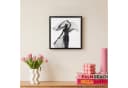 OneMillionCanvasses® Leinwandbild Frau mit Schleier Schwarz-Weiß Porträt Bild 4