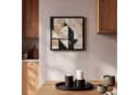 OneMillionCanvasses® Leinwandbild Abstrakt Modern Pastell Schwarz Bild 1