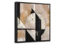 OneMillionCanvasses® Leinwandbild Abstrakt Modern Pastell Schwarz Bild 2