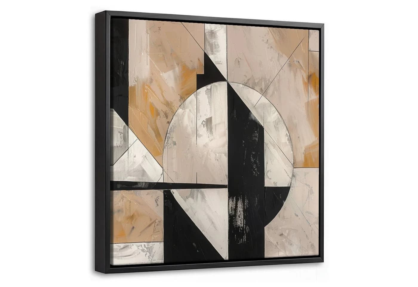 OneMillionCanvasses® Leinwandbild Abstrakt Modern Pastell Schwarz - Bild 2