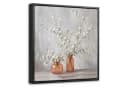 OneMillionCanvasses® Leinwandbild Blumen Orange mit Schattenfugenrahmen Bild 2