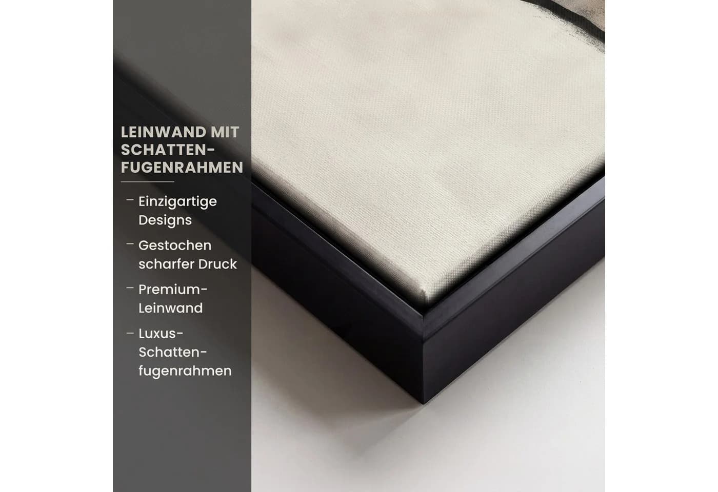 OneMillionCanvasses® Wabi Sabi Pflanze Leinwandbild Beige 20x20cm - Bild 3