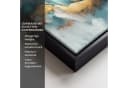 OneMillionCanvasses® Leinwandbild Abstrakt Blau Gold Schattenfugenrahmen Bild 3