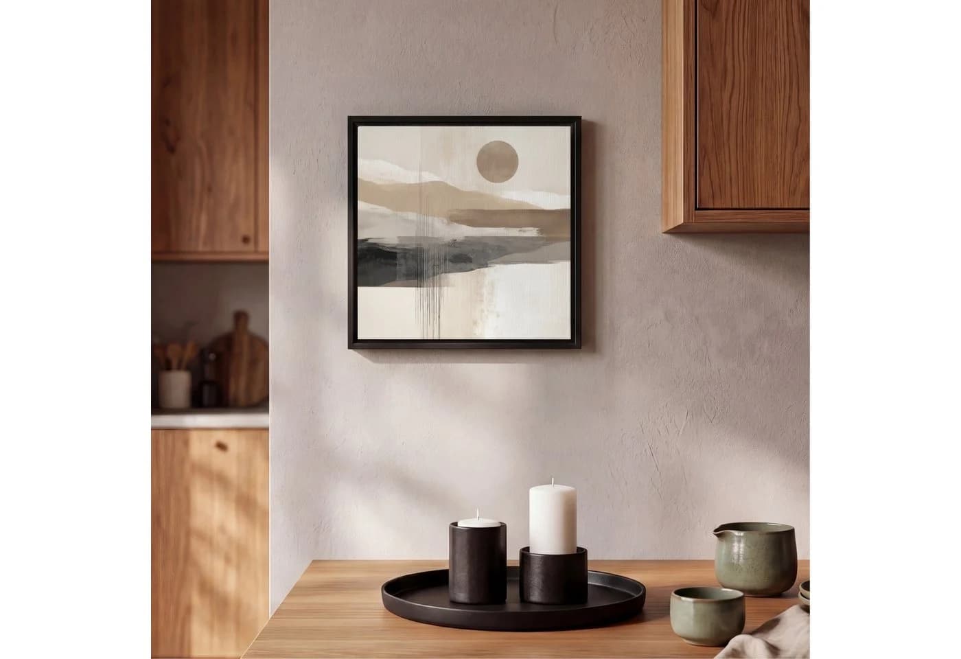 OneMillionCanvasses® Leinwandbild Minimalistisch Landschaft 20x20cm