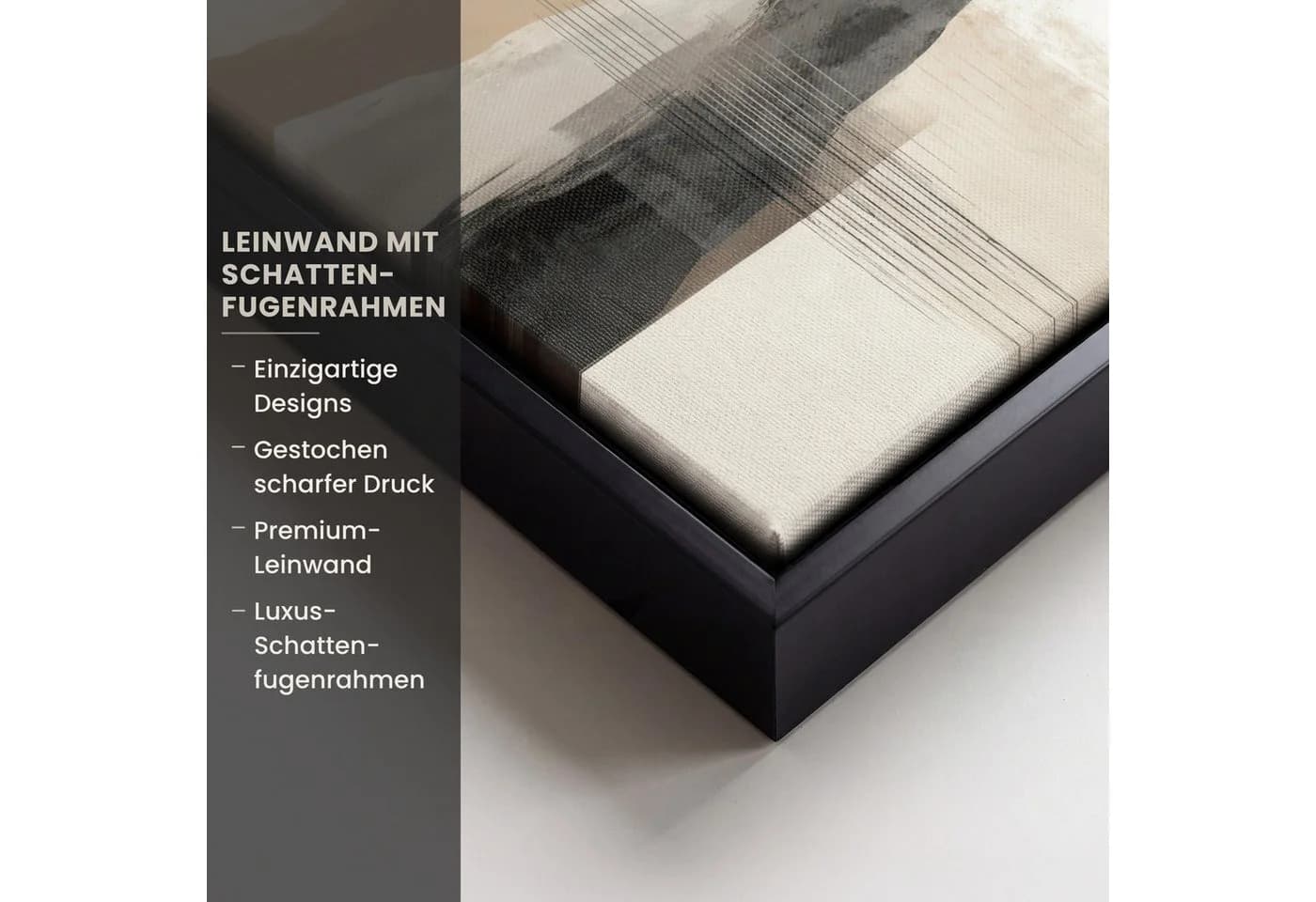 OneMillionCanvasses® Leinwandbild Minimalistisch Landschaft 20x20cm - Bild 3