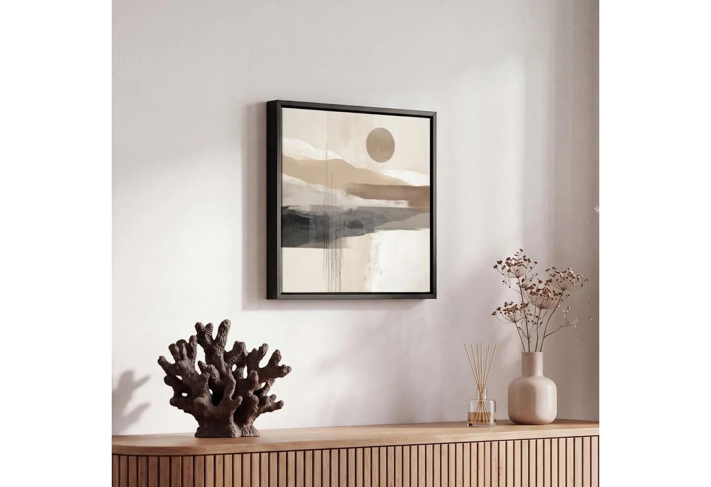 OneMillionCanvasses® Leinwandbild Minimalistisch Landschaft 20x20cm - Bild 5