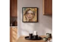 OneMillionCanvasses® Leinwandbild Frau Porträt Gold Schattenfugenrahmen 20x20cm Bild 1