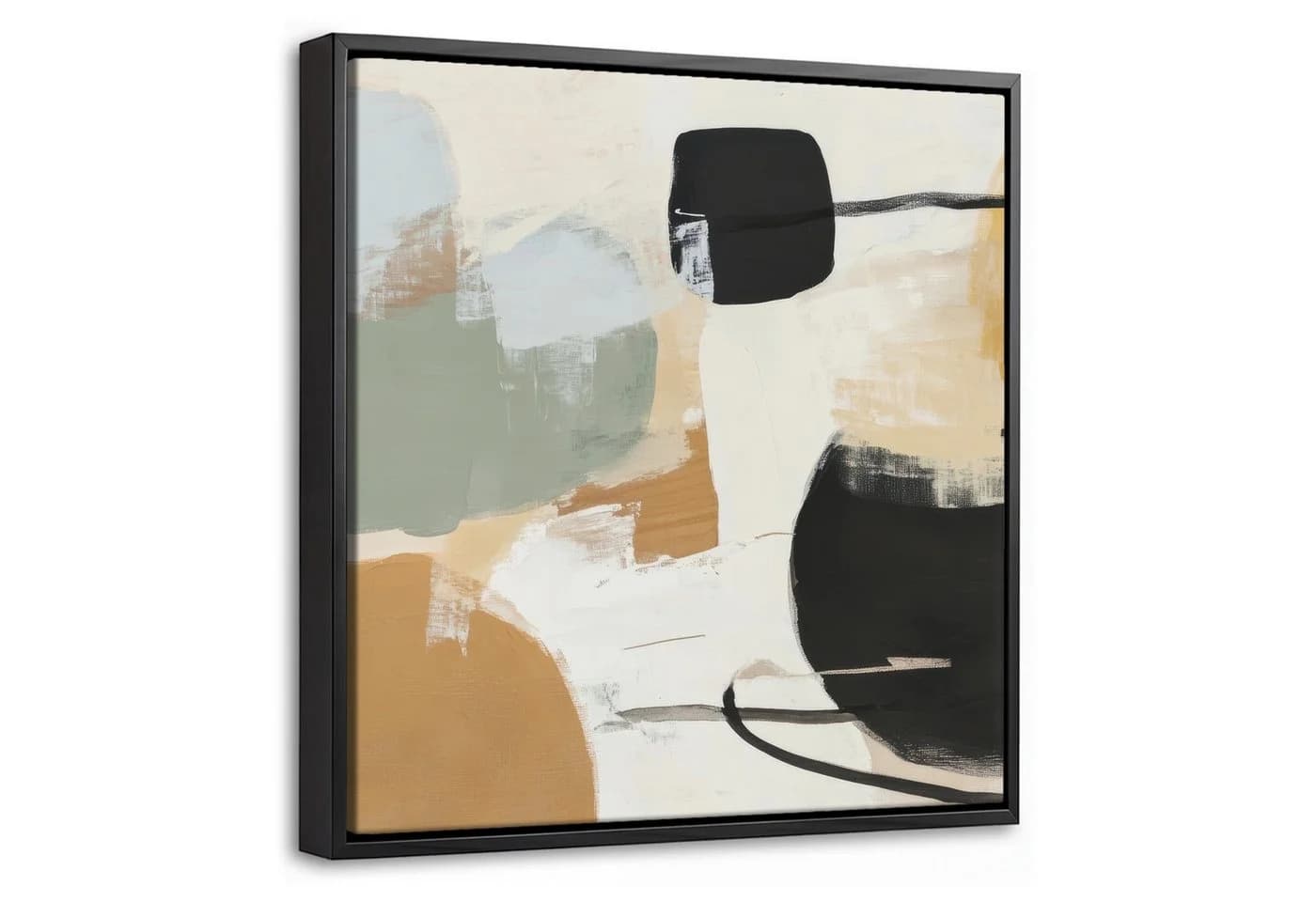 OneMillionCanvasses® Leinwandbild Abstrakt Bunt mit Schattenfugenrahmen - Bild 2