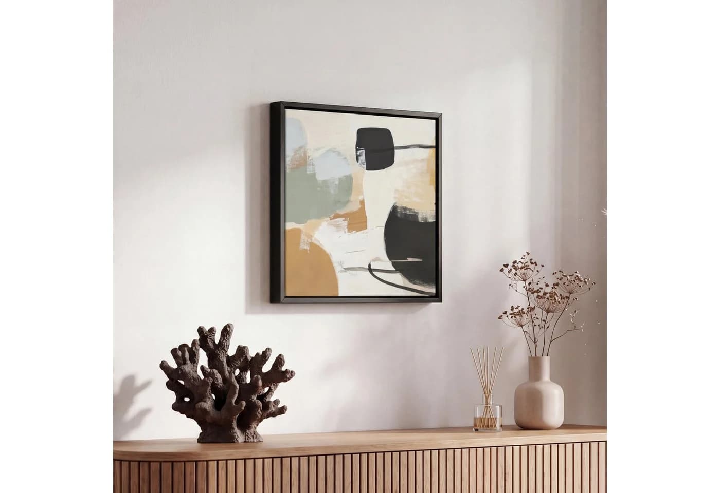 OneMillionCanvasses® Leinwandbild Abstrakt Bunt mit Schattenfugenrahmen - Bild 5