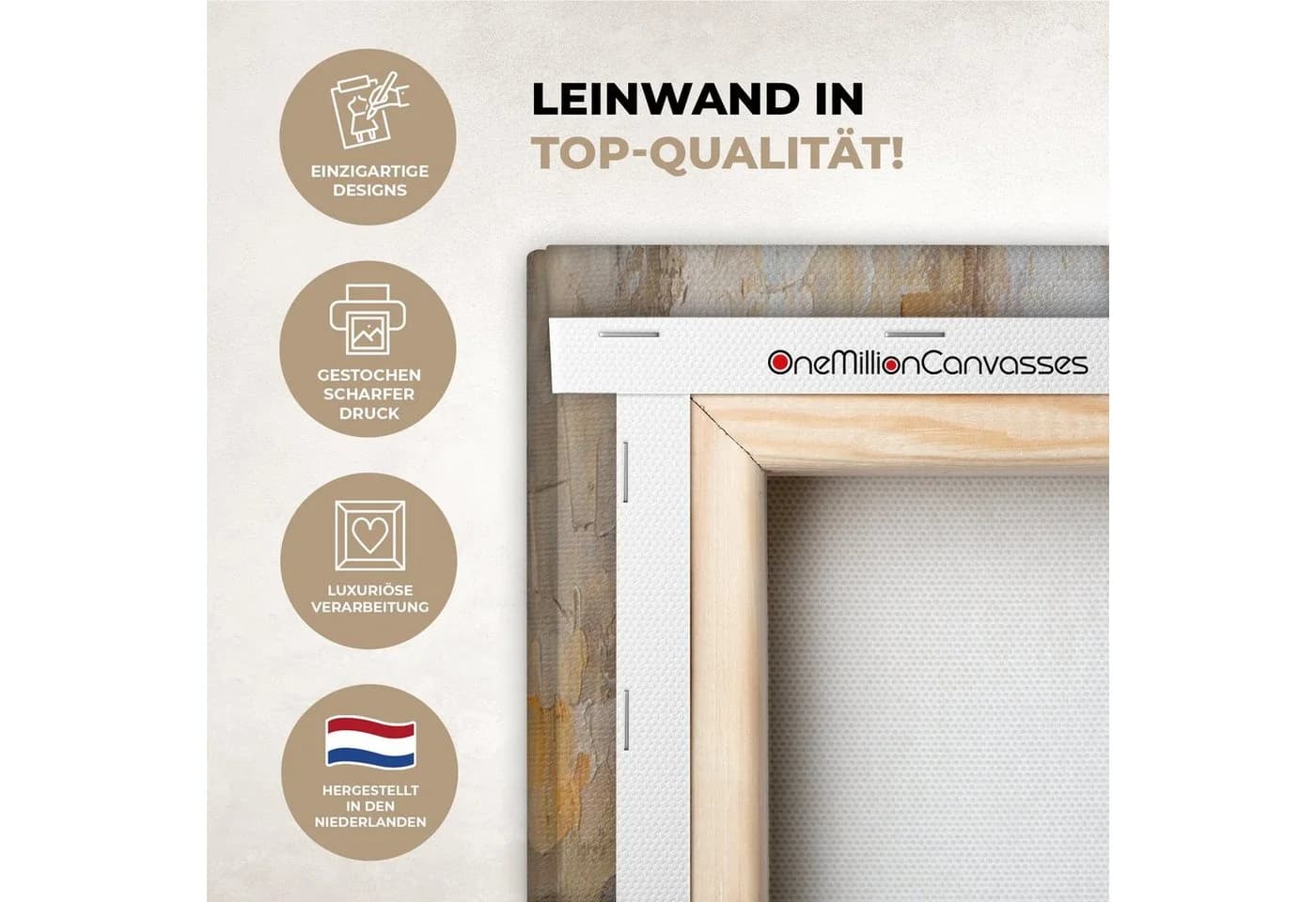 OneMillionCanvasses® Leinwandbild Kunstdrucke - Frau - Wein - Öl, Fotodruck (1 St), Leinwand Canvas Wandbild, Wanddekoration 20x30 cm - Bild 3