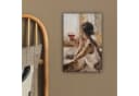 OneMillionCanvasses® Leinwandbild Kunstdrucke - Frau - Wein - Öl, Fotodruck (1 St), Leinwand Canvas Wandbild, Wanddekoration 20x30 cm Bild 4