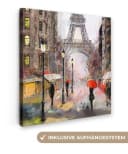 OneMillionCanvasses® Leinwandbild Paris Eiffelturm 20x20 cm Bild 2