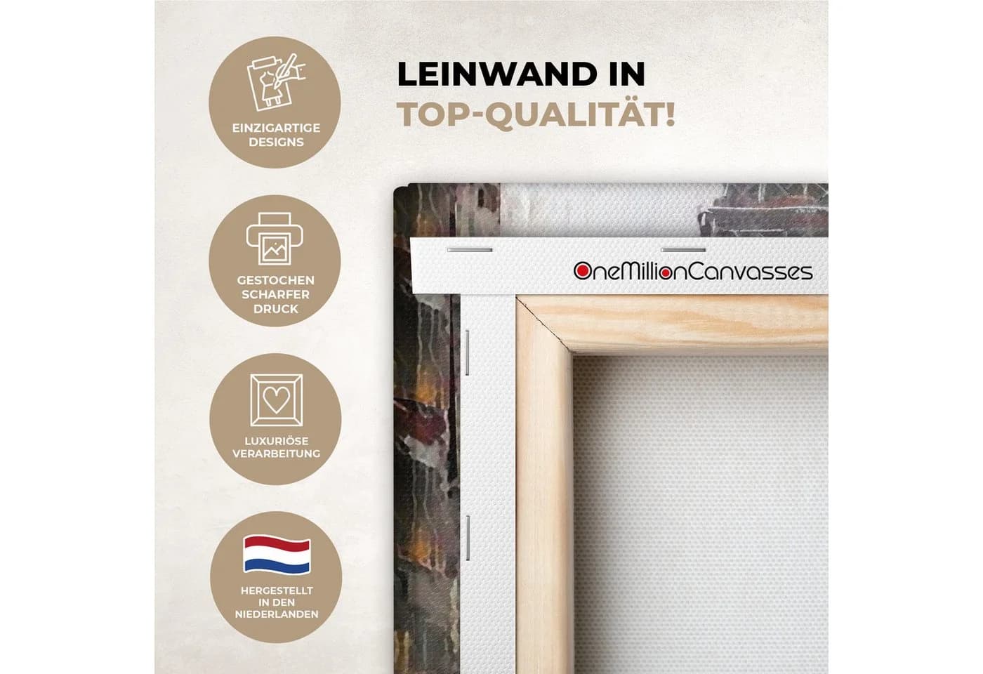 OneMillionCanvasses® Leinwandbild Paris Eiffelturm 20x20 cm - Bild 3