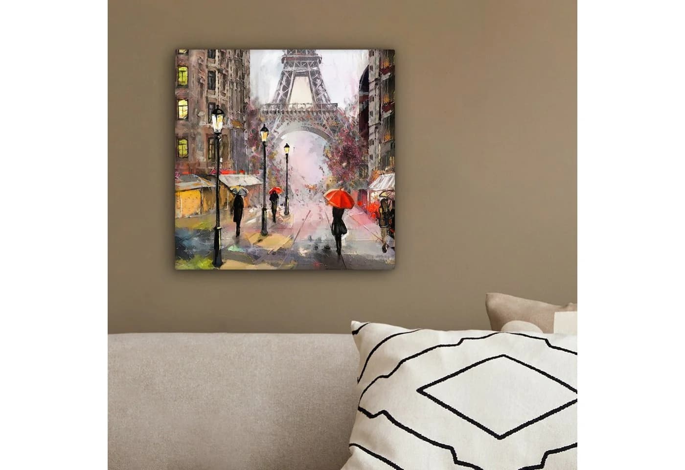 OneMillionCanvasses® Leinwandbild Paris Eiffelturm 20x20 cm - Bild 4