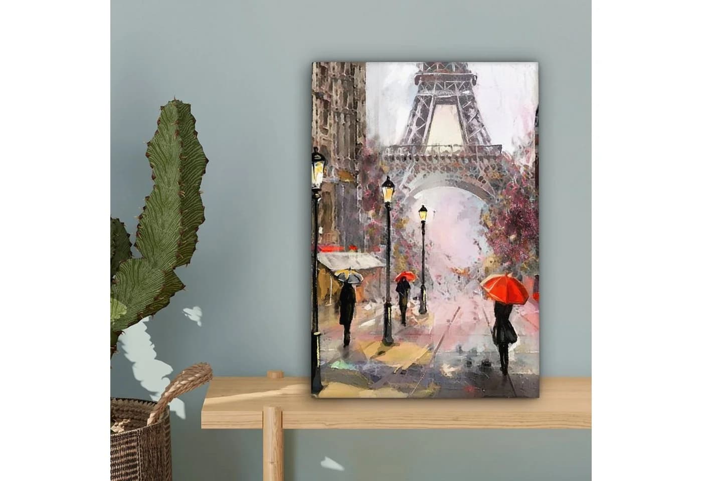 OneMillionCanvasses® Leinwandbild Paris Eiffelturm Ölfarbenoptik - Bild 5