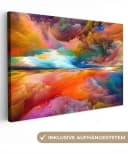 OneMillionCanvasses Leinwandbild Kunstdrucke Abstrakt Wolken Fotodruck 30x20 cm Bild 2