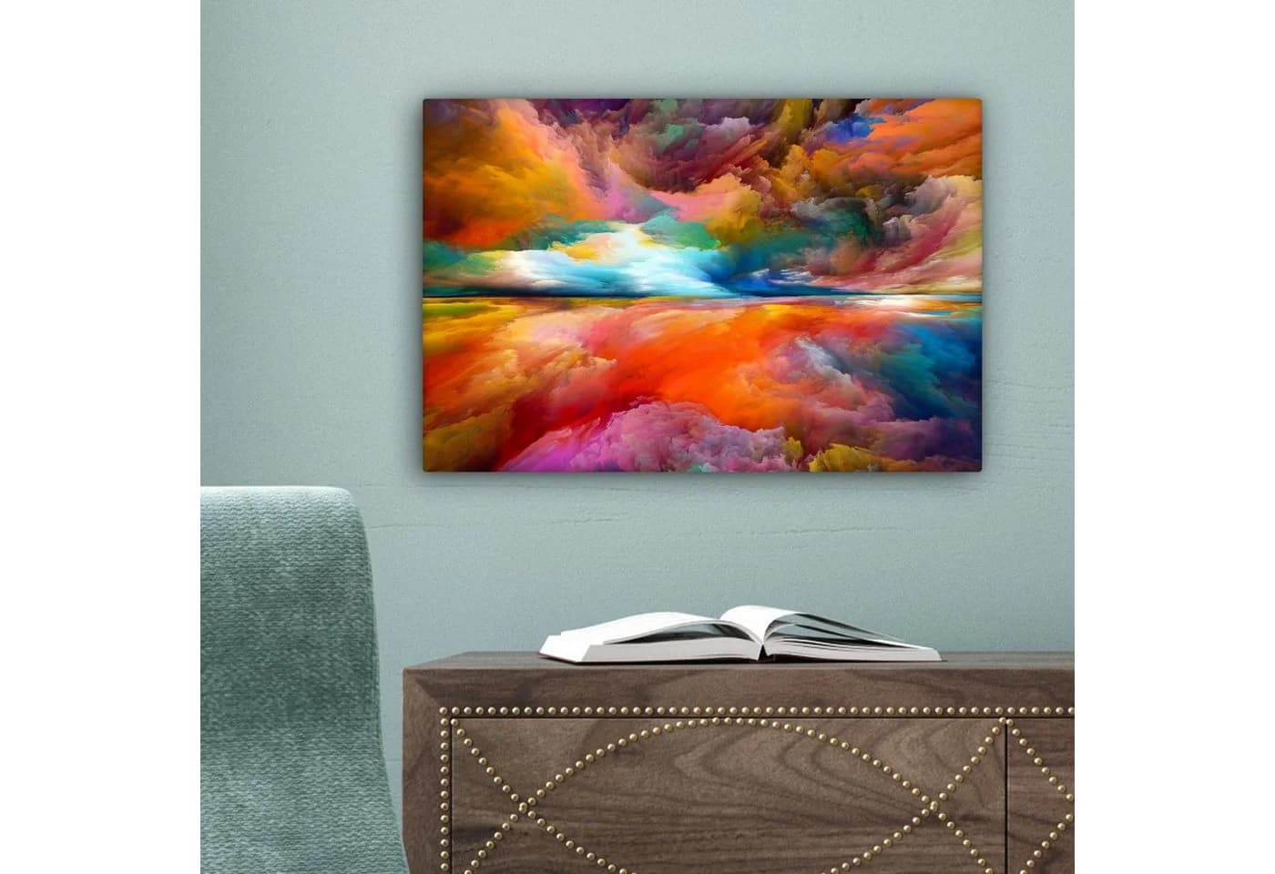 OneMillionCanvasses Leinwandbild Kunstdrucke Abstrakt Wolken Fotodruck 30x20 cm - Bild 5