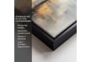 OneMillionCanvasses® Leinwandbild Abstrakt Beige Gold 20x20cm mit Rahmen Bild 3