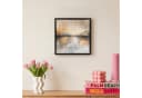 OneMillionCanvasses® Leinwandbild Abstrakt Beige Gold 20x20cm mit Rahmen Bild 4