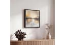 OneMillionCanvasses® Leinwandbild Abstrakt Beige Gold 20x20cm mit Rahmen Bild 5