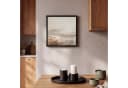 OneMillionCanvasses® Leinwandbild mit Rahmen - Abstrakt Grau Braun Bild 1