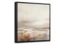 OneMillionCanvasses® Leinwandbild mit Rahmen - Abstrakt Grau Braun Bild 2