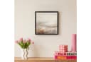 OneMillionCanvasses® Leinwandbild mit Rahmen - Abstrakt Grau Braun Bild 4