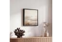 OneMillionCanvasses® Leinwandbild mit Rahmen - Abstrakt Grau Braun Bild 5