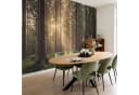 OnlyWow Fototapete Wald Grün Braun Modern Vlies Bild 5