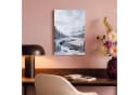 OneMillionCanvasses® Leinwandbild Winterlandschaft Berge Fluss 20x30 cm Bild 4