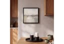 OneMillionCanvasses® Leinwandbild Abstrakt Beige Grau mit Schattenfugenrahmen Bild 1