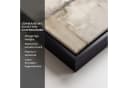 OneMillionCanvasses® Leinwandbild Abstrakt Beige Grau mit Schattenfugenrahmen Bild 3