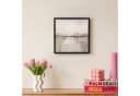 OneMillionCanvasses® Leinwandbild Abstrakt Beige Grau mit Schattenfugenrahmen Bild 4