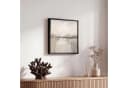OneMillionCanvasses® Leinwandbild Abstrakt Beige Grau mit Schattenfugenrahmen Bild 5