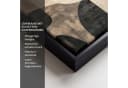 OneMillionCanvasses® Leinwandbild Abstrakt Schwarz Beige mit Schattenfugenrahmen Bild 3