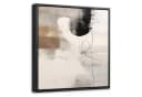 OneMillionCanvasses® Leinwandbild Grau Abstrakt mit Schattenfugenrahmen Bild 2