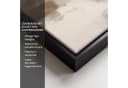 OneMillionCanvasses® Leinwandbild Grau Abstrakt mit Schattenfugenrahmen Bild 3