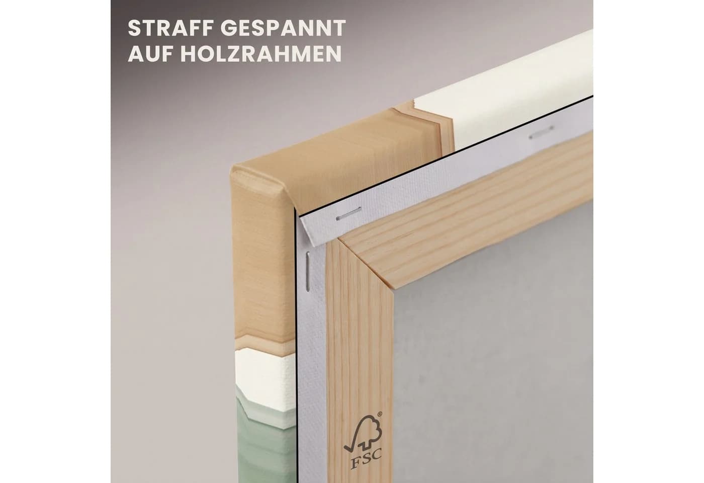 OneMillionCanvasses® Leinwandbild Abstrakt Grün Braun Modern - Bild 5