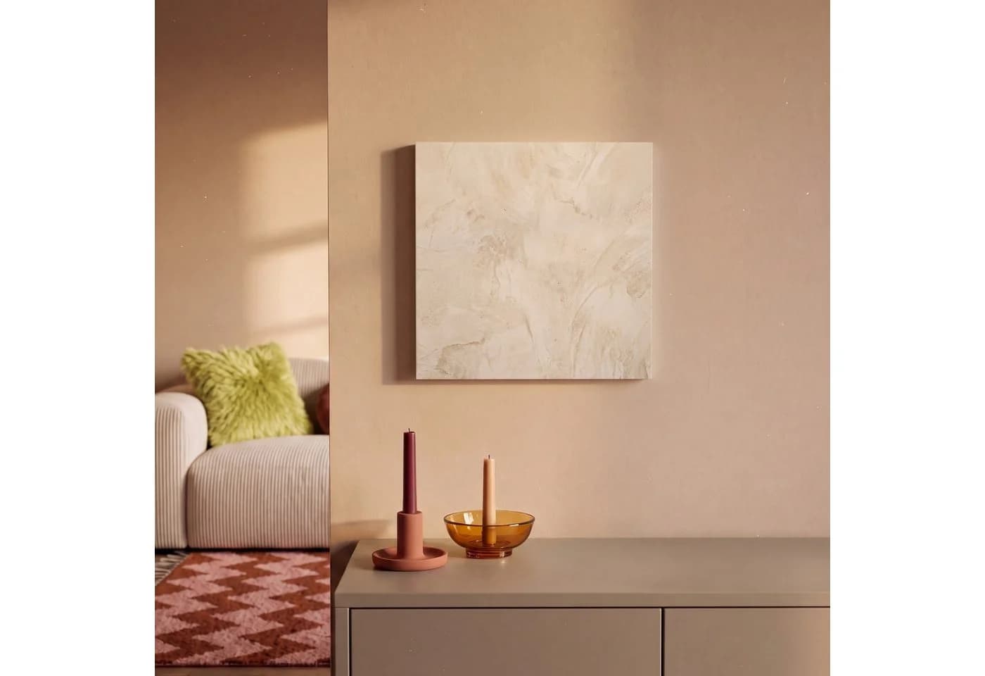 OneMillionCanvasses® Leinwandbild Abstrakt Beige Modern