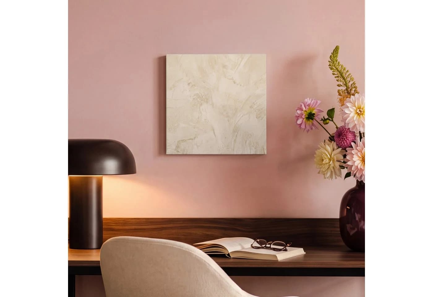 OneMillionCanvasses® Leinwandbild Abstrakt Beige Modern - Bild 4