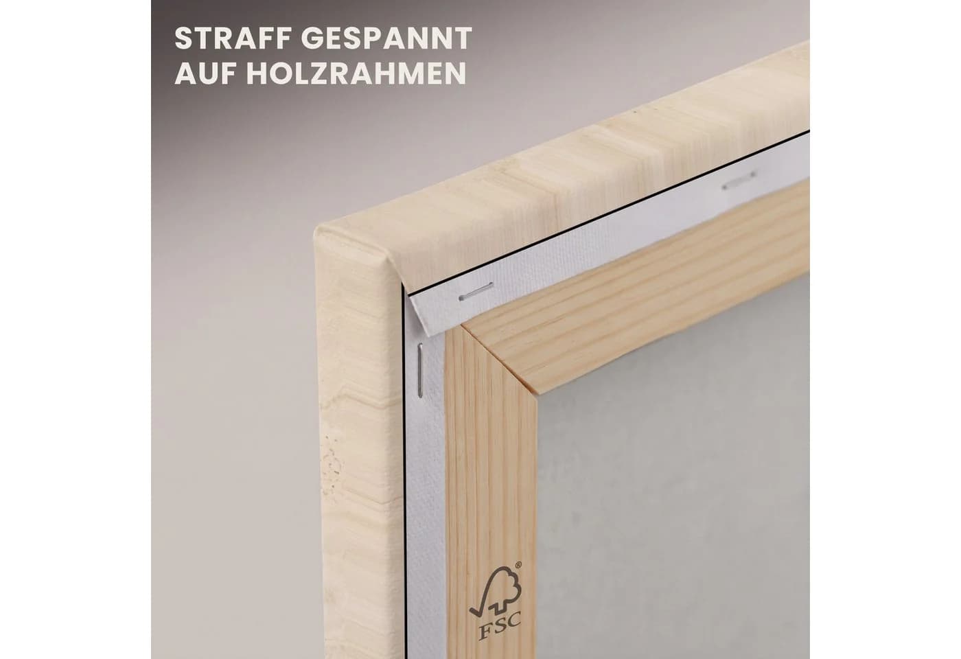 OneMillionCanvasses® Leinwandbild Abstrakt Beige Modern - Bild 5